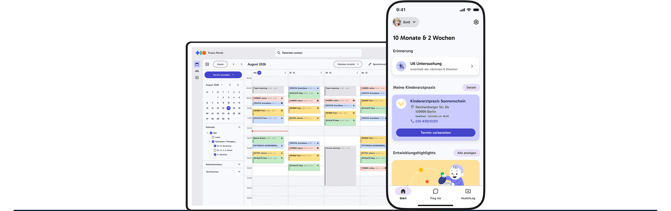 tio Portal & App Dashboard